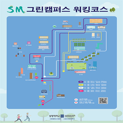 교내 교통량 줄이기 및 생활 속 건강을 위한 워킹코스 설치